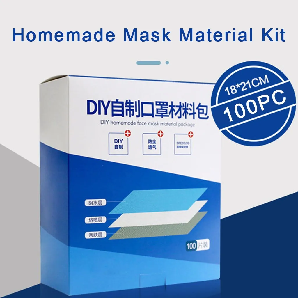 

Three-layer non-woven fabric design Masks Skin layer Mask Material DIY Self-Made Face Mask Material Set comfortable 30m earband