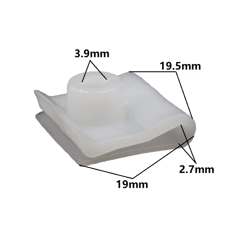 30pcs Auto Body Fender Plastic Clips White For Nissan Fender Lined Bumper U Nut Fixed Fastener