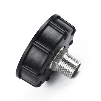

3xIBC Tote Tank Drain Adapter S60x6 Thread Cap Garden Hose Connector 1/2"3/4"1" For IBC Tank High Quality