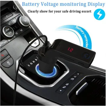 

Bluetooth Version 2.1+EDR Car Kit Handsfree FM Transmitter Radio MP3 Player USB Charger & AUX Mp3 WPA FLV WAV 87.5-108 MHz