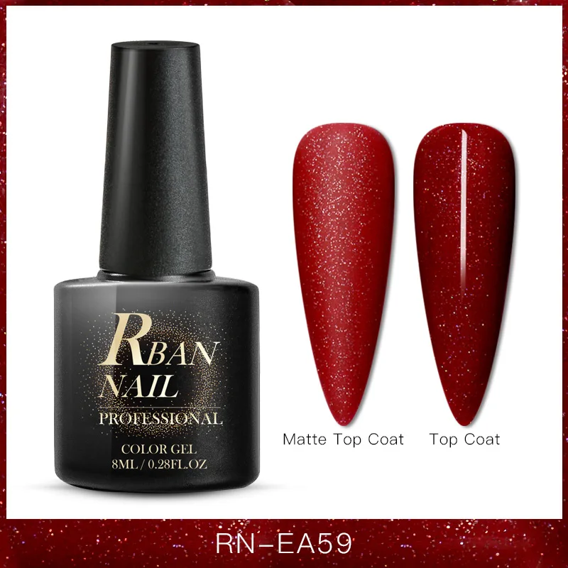 S07862 RBAN NAIL 8 мл цветной УФ-гель для ногтей матовое верхнее покрытие Гибридный гель для ногтей замачиваемый долговечный лак для ногтей гель лак Инструменты - Цвет: S07862