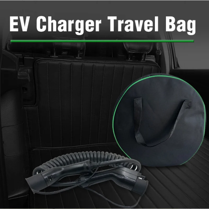 32A spiral with bag 16А/32 А EV зарядный кабель SAE J1772 тип 1 IEC 62196-2 Тип 2 спиральный провод 5 м спиральный шнур - Цвет: 32A spiral with bag
