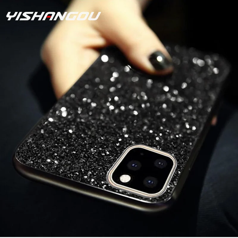 Роскошный Шикарный чехол со стразами и блестками для iPhone 11 Pro 6 6s 7 8 Plus, чехол для iPhone X Xr Xs Max, Модный мягкий силиконовый чехол, Fundas