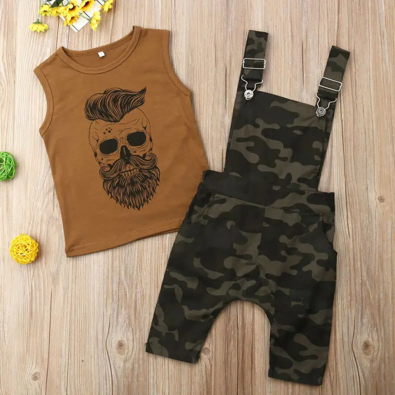 baby camouflage overalls