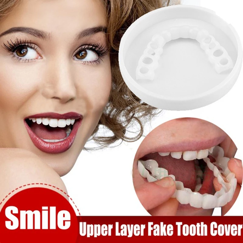 

Tooth Instant Perfect Smile Teeth Cover Whitening Smile False Teeth Cover False Teeth Dentures Veneers Cosmetic Fake Tooth Cover