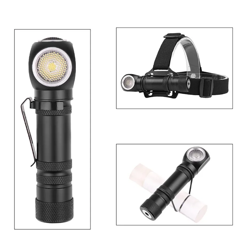 Rechargeable XHP50 Work Light Torch Flashlight With Magnet Can Be Used As Headlamp IP65 Led Flashlight 11x3x3CM Lanterna 40NOV2604