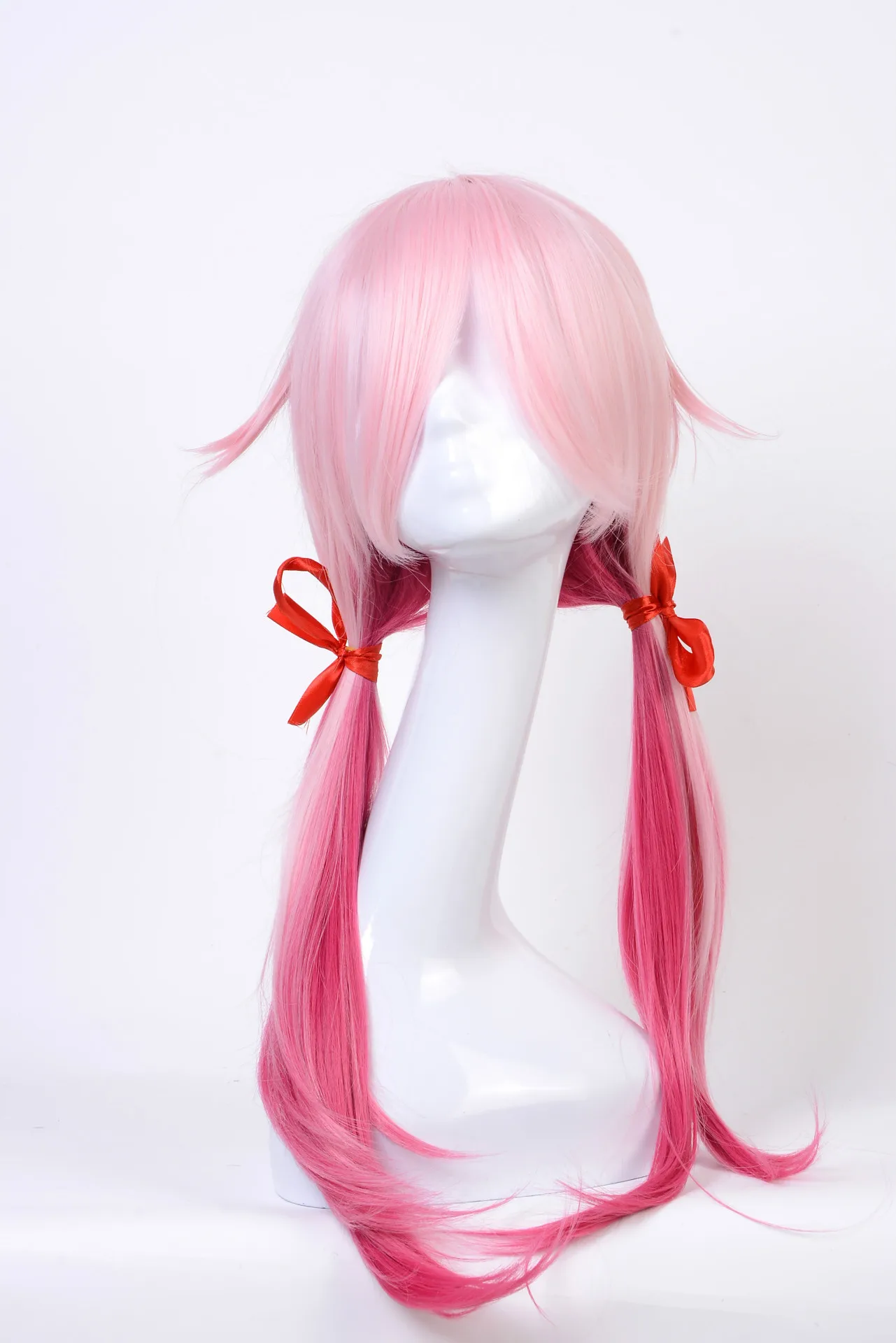 Guilty Crown Yuzuriha Inori, длинный парик для косплея, смешанные цвета, термостойкие синтетические волосы для Хэллоуина, вечерние, косплей+ Бесплатный парик, шапка