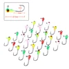 50pcs/Pack 0.8g 1/32oz Multicolor Mini Lead Jig Head Hook for Soft Swimbait Winter Ice Fishing Tackle by Hengjia ► Photo 3/6