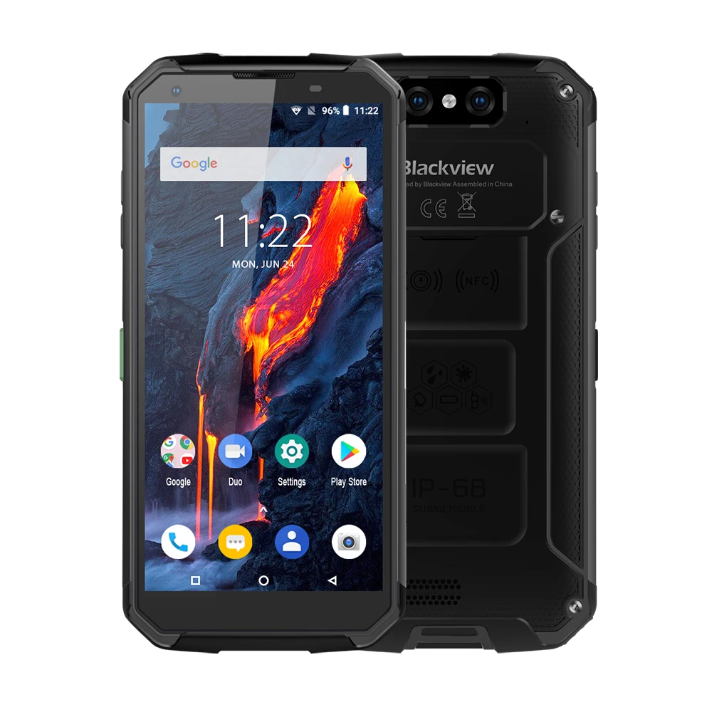 Blackview BV9500 Plus 10000 мАч Helio P70 Восьмиядерный IP68 смартфон водонепроницаемый 5,7 дюймов FHD 4 Гб+ 64 ГБ Android 9,0 мобильный телефон