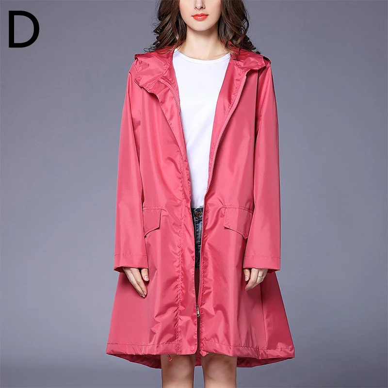 Portable Fold Thin Zipper Rainwear, Capa de