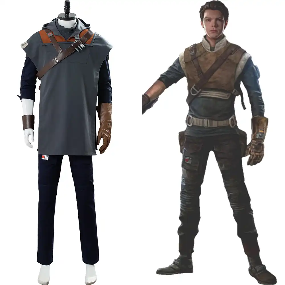 Star Wars Jedi Fallen Order Cal Kestis Cosplay Costume Suit Halloween Outfit