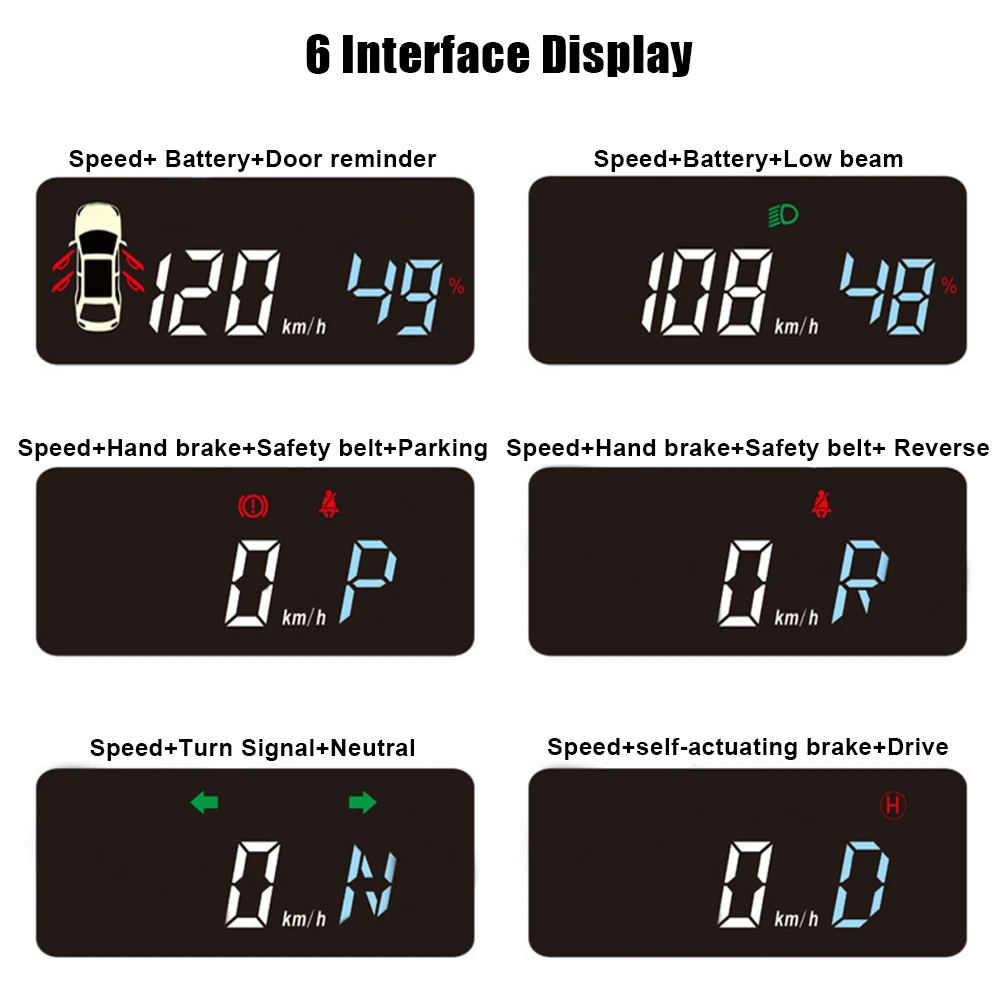׽  3 HUD ڵ   ÷  ǵ  ӵ ǻ  Ʈ ڵ ׼ 12V