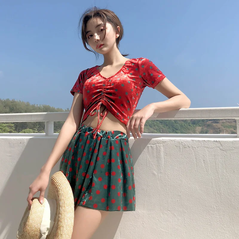

Rong Longferry New Products-South Korea-Split Type Three-piece Set Holiday Slimming Hot Springs Bathing Suit Women's