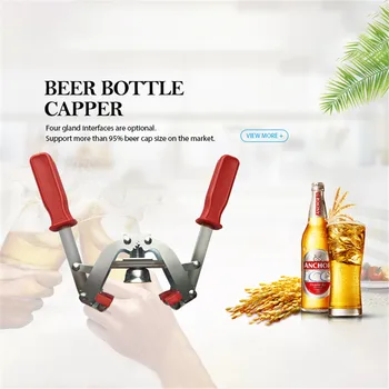 

SEAAN New Yellow Manual Beer Bottle Capper for Home Brew Beer Crown Caps on Reusable Glass Bottles Top Quality