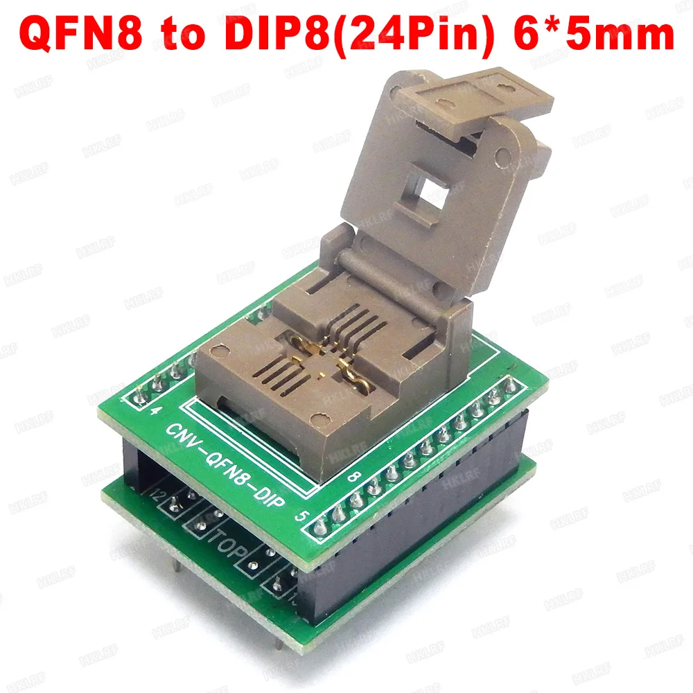 QFN8 Для DIP8 22Pin 24 контактный программатор гнезда адаптеров DFN8 MLF8 3x2 3x3