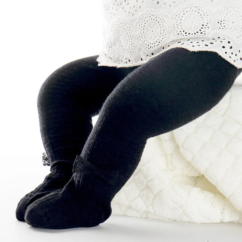 0-1Y style 4 black Колготки для маленьких девочек; кружевные детские колготки принцессы; вязаные колготки; колготки для девочек; одежда для новорожденного ребенка - Цвет: 0-1Y style 4 black