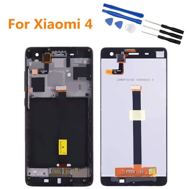 

For Xiaomi Mi4 LCD Touch Screen Digitizer with Frame Replacement For Xiaomi Mi 4 LCD Display