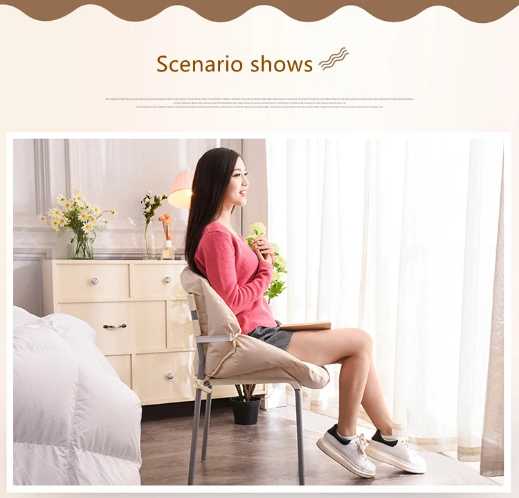 Office Cushion Student Chair Cushion Thick Non-slip Cushions Breathable Semi Enclosed Seat Cushion Waist  Warm Comfort Car Seat