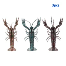 12CM Soft Crawfish Bait Fishing Realistic Shrimp Lobster Claw Bait Artificial Lure Swimbait New Fishing enthusiasts Tool 3PC