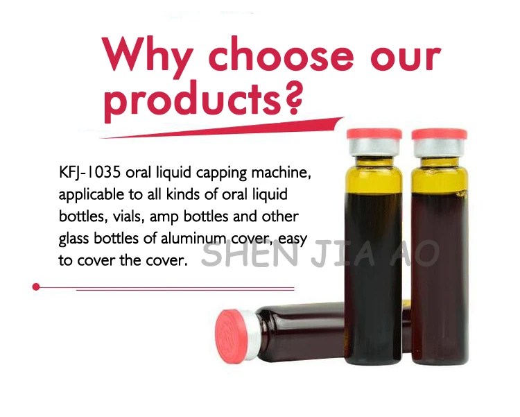 KFJ-1035 Oral Liquid Lock Cover Seal Machine Manual Oral Liquid Prick Machine Pe