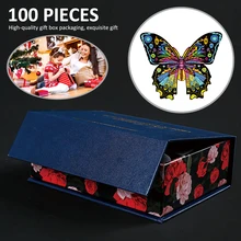 Puzzle en bois 2021 3DFox/Papillon/Hibou Animal Jigsaw Puzzles Jouet Éducatif Préscolaire Puzzle Meilleur Cadeau pour Enfants Enfants
