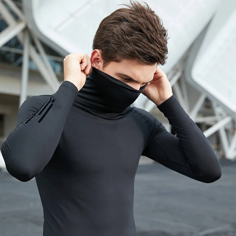 Мужская Спортивная Футболка KELME облегающая Вельветовая Водолазка с длинным