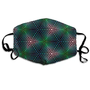 

Abstract Pattern Anti Dust Half Face Mouth Mask, Unisex Cotton Warm Fashion Adjustable Washable Mask
