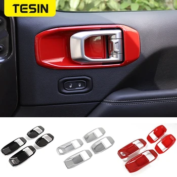 

Interior Mouldings For Jeep Wrangler JL 2018+ Car Interior Door Handle Bowl Decoration Cover Trim Stickers Accessories 4 Doors