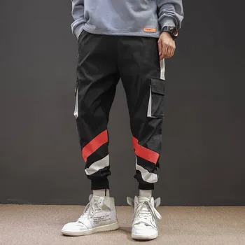

Fashion Cargo Pants Men Street Style Cotton Jogger Japanese Pants Male Casual Slim Sweatpants Men Funny High Street Trousers
