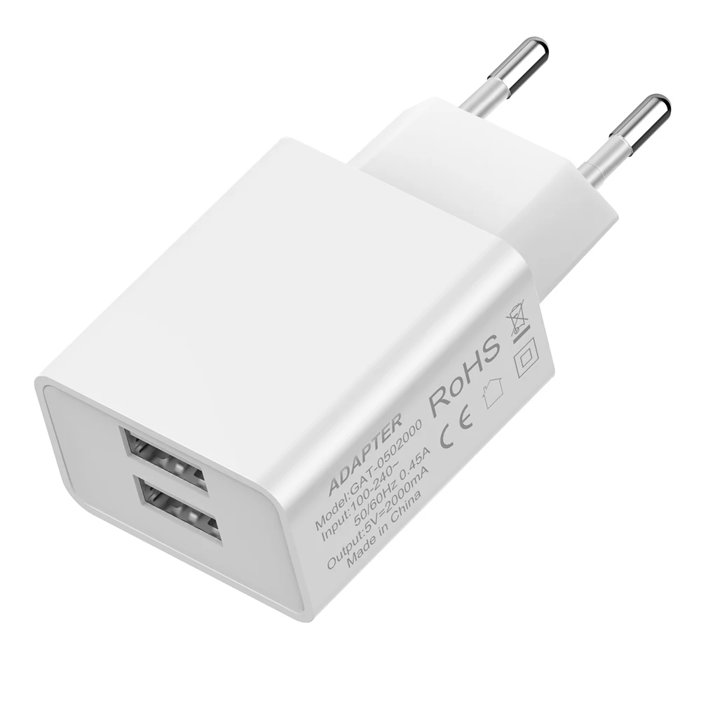 5 в 2 а быстрое USB зарядное устройство для iPhone 7 8 X XR XS Traval настенное зарядное устройство для samsung Xiaomi huawei зарядное устройство для мобильного телефона - Тип штекера: White