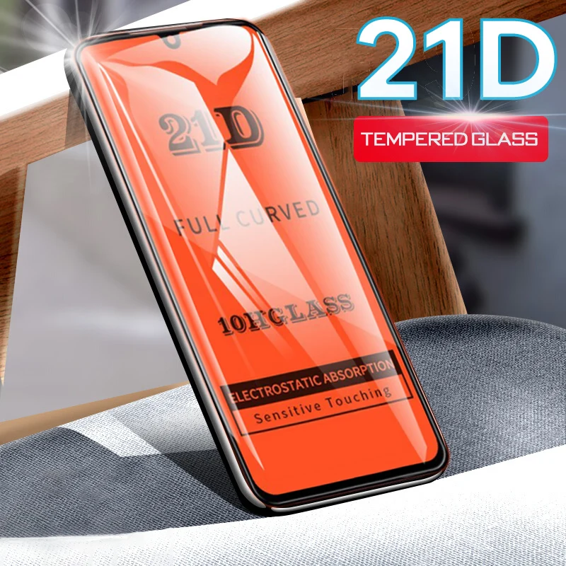 

21D Curved Protective Screen For Huawei P30 P20 Lite Pro Tempered Glass For Huawei P Smart Z 2018 2019 Y6 Glass Film