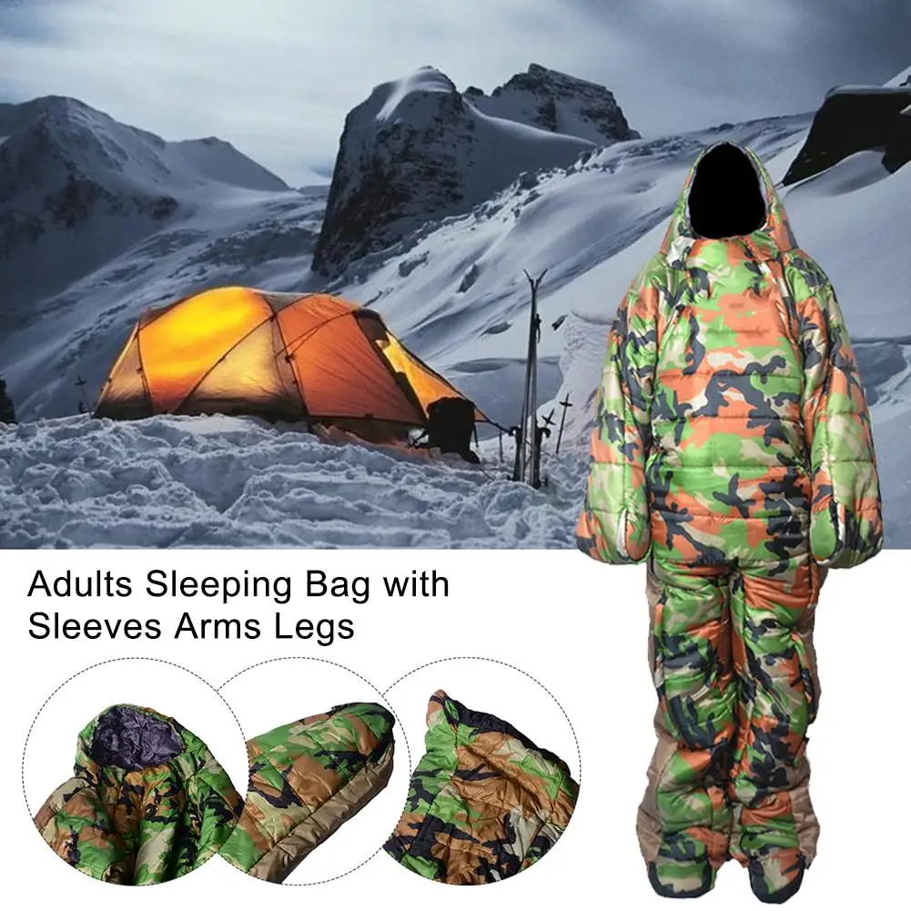 Armen Benen Slaapzak Camping Envelop Slaapzak Thermische Volwassen Winter Slaapzak Outdoor Reizen Waterdichte Slapen Bed Armen Benen Slaapzak Camping Envelop Slaapzak Thermische Volwassen Winter Slaapzak Outdoor Reizen Waterdichte Slapen Bed