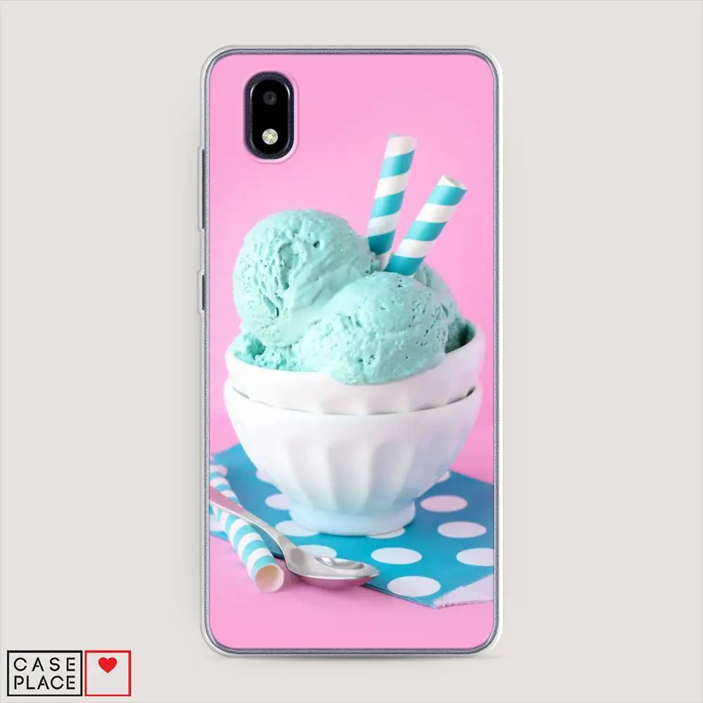 Silicone Case For ZTE Blade A3 (2020) Mint Ice Cream Protective Bumper Cover Thin Soft TPU Phone accessories Mobile and smartphones protection clip