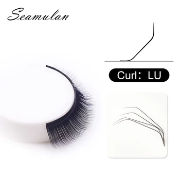 

NEW LU curl12rows false eyelashes mix premium natural synthetic mink individual eyelash extension makeup maquiagem cilios