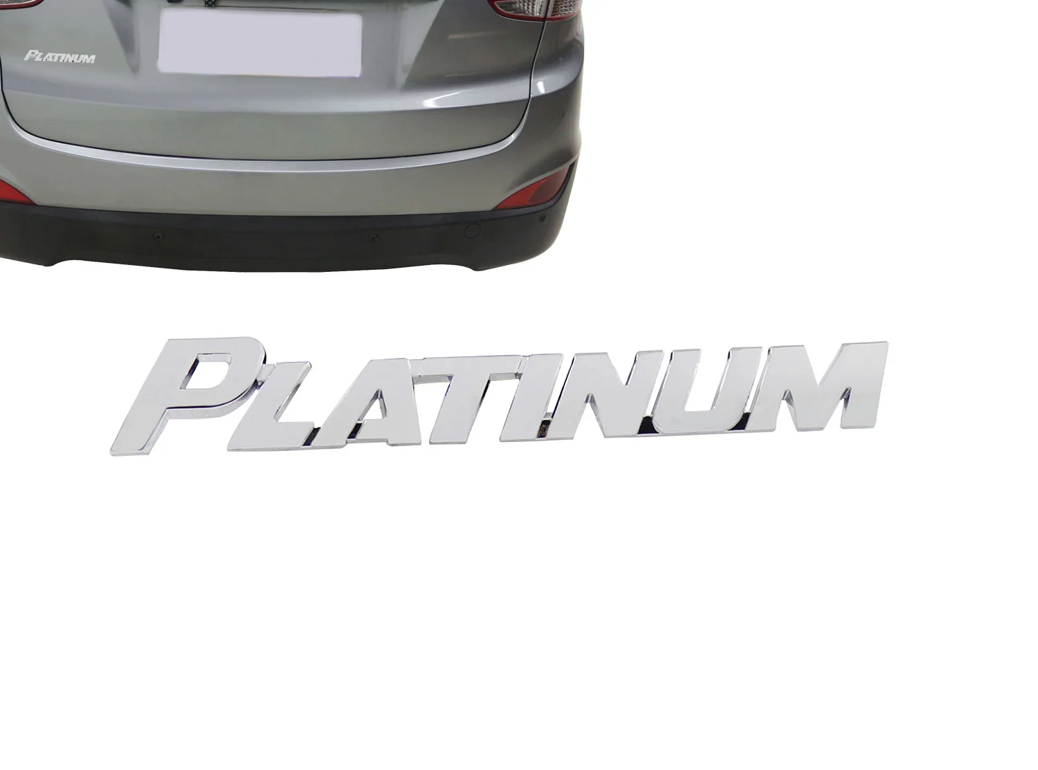 

Chrome PLATINUM Edition for Auto car Fender Trunk Deck Lid Emblem Badge Sticker