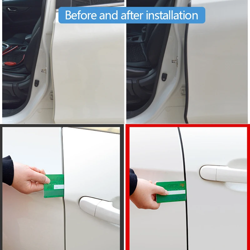 Резиновая лента для автомобильных дверей уплотнительные Стикеры автомобиля