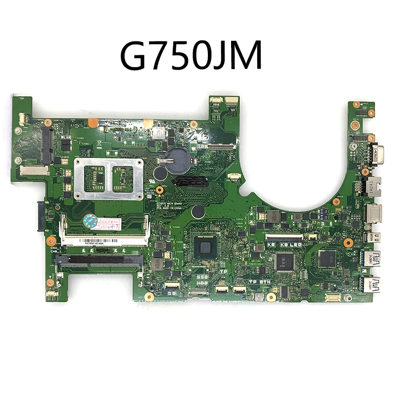 Send board +2D Laptop motherboard for ASUS G750JM G750JW G750JH G750JX G750J G750 Test original mainboard i7-4710HQ I7-4700HQ |