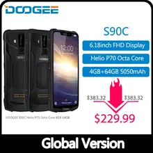 IP68 DOOGEE S90C модульный прочный мобильный телефон 6,18 дюймов дисплей 12V2A 5050 мАч Helio P70 Восьмиядерный 4 Гб 64 Гб 16 Мп+ 8 Мп Android 9,0