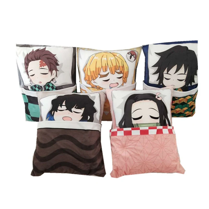 

Demon Slayer Kimetsu No Yaiba Kamado Nezuko Plush Toy Custom Gift Pillow Doll Gift Double-sided Printing Pillow