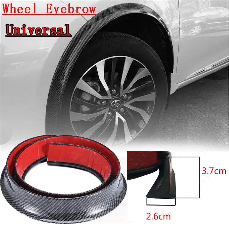 2PCS Car Wheel Eyebrow Arch Trim Lips Fender Flares Protector Strip Extenders 2PCS Car Wheel Eyebrow Arch Trim Lips Fender Flares Protector Strip Extenders