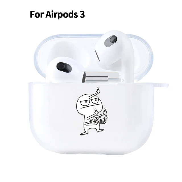 Case For AirPods 2 3 1 Case Cover AirPods Pro Coque Wireless headphones Transparent TPU Soft Cover Air Pods Pro 2 3 Funda Capa 3 1135 For Airpods 3