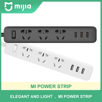 

Xiaomi Socket Mi Plug-In Board 3USB 2A Fast Charge Plug Fast Charging Interface Extension Socket Standard Pluge Wall Outlet