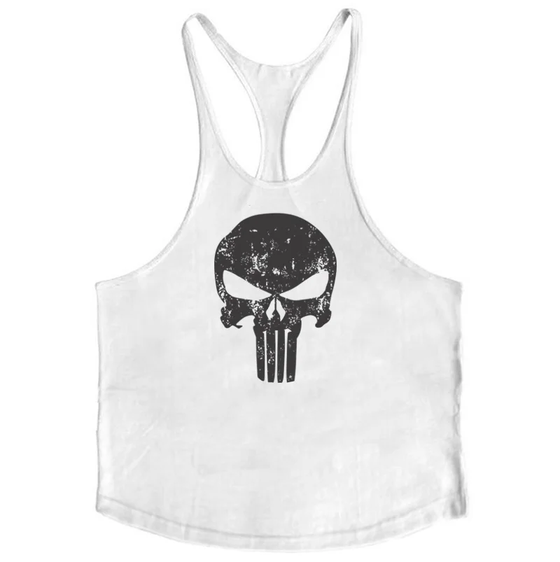 Just Gym, бодибилдинг, Стрингер, безрукавка, мужская, хлопок, Y Back, майка для тренировки, фитнес, майка, Мужская одежда, майка без рукавов - Цвет: white89