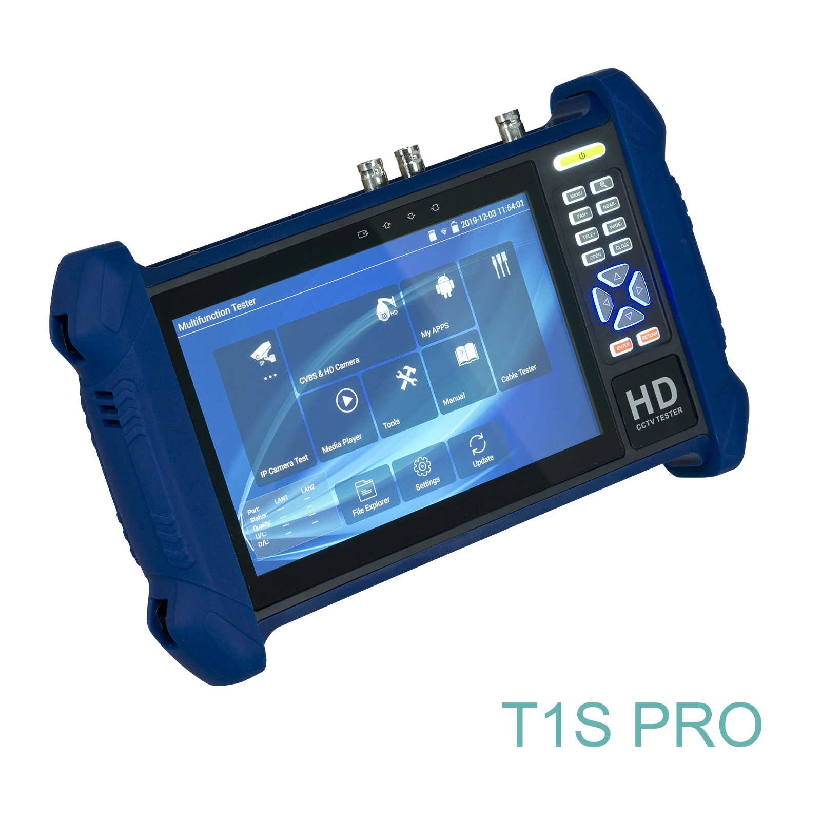 Тестер для камеры видеонаблюдения T1S Pro 7 дюймовый сенсорный монитор камер AHD TVI CVI