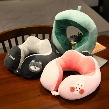 

U-shape Cartoon Pattern Neck Pillow Travel Office Soft M34