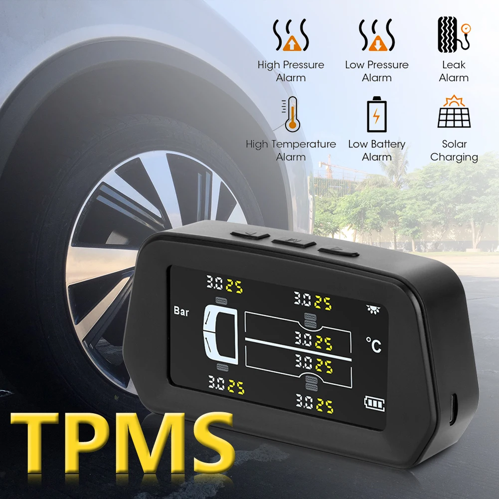 Датчик давления в автомобильных шинах система контроля TPMS на солнечной батарее с