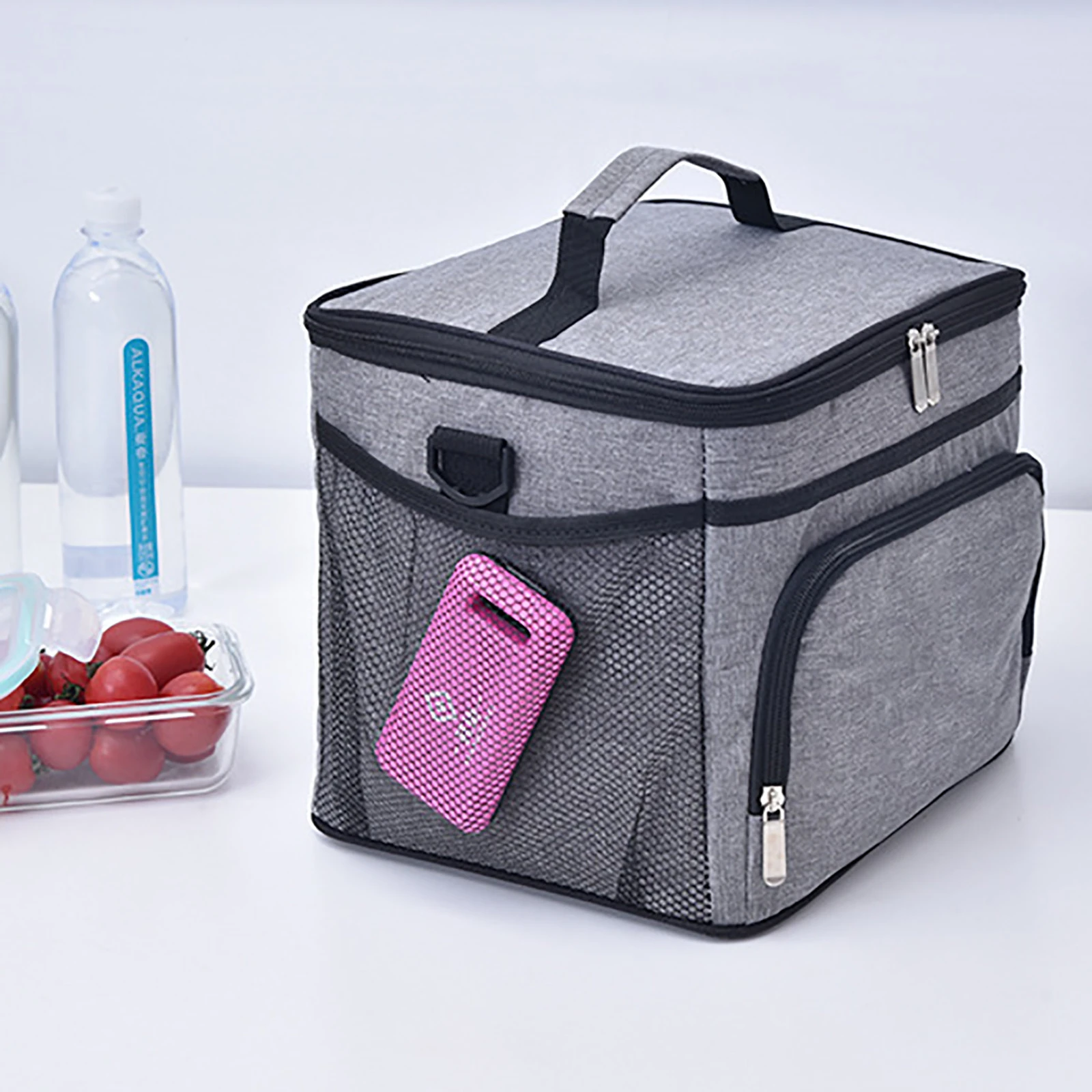 Outdoor Insulated Thermal Cooler Bag Lunch Time Sandwich Drink Cool Storage  Big Square Chilled Zip Tin Foil Food Bags Coffee G3 - Storage Bags -  AliExpress