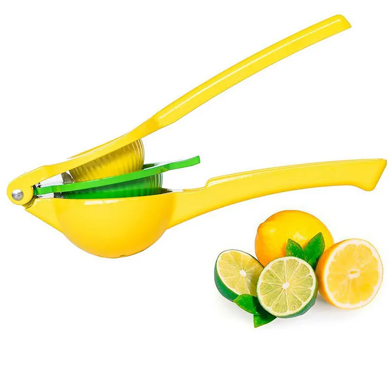 

1pc Manual Aluminum Juicer Yellow Lime Squeezer Lemon Juicer Professional Large Double Lemon Juice Double Lemon Squeezer