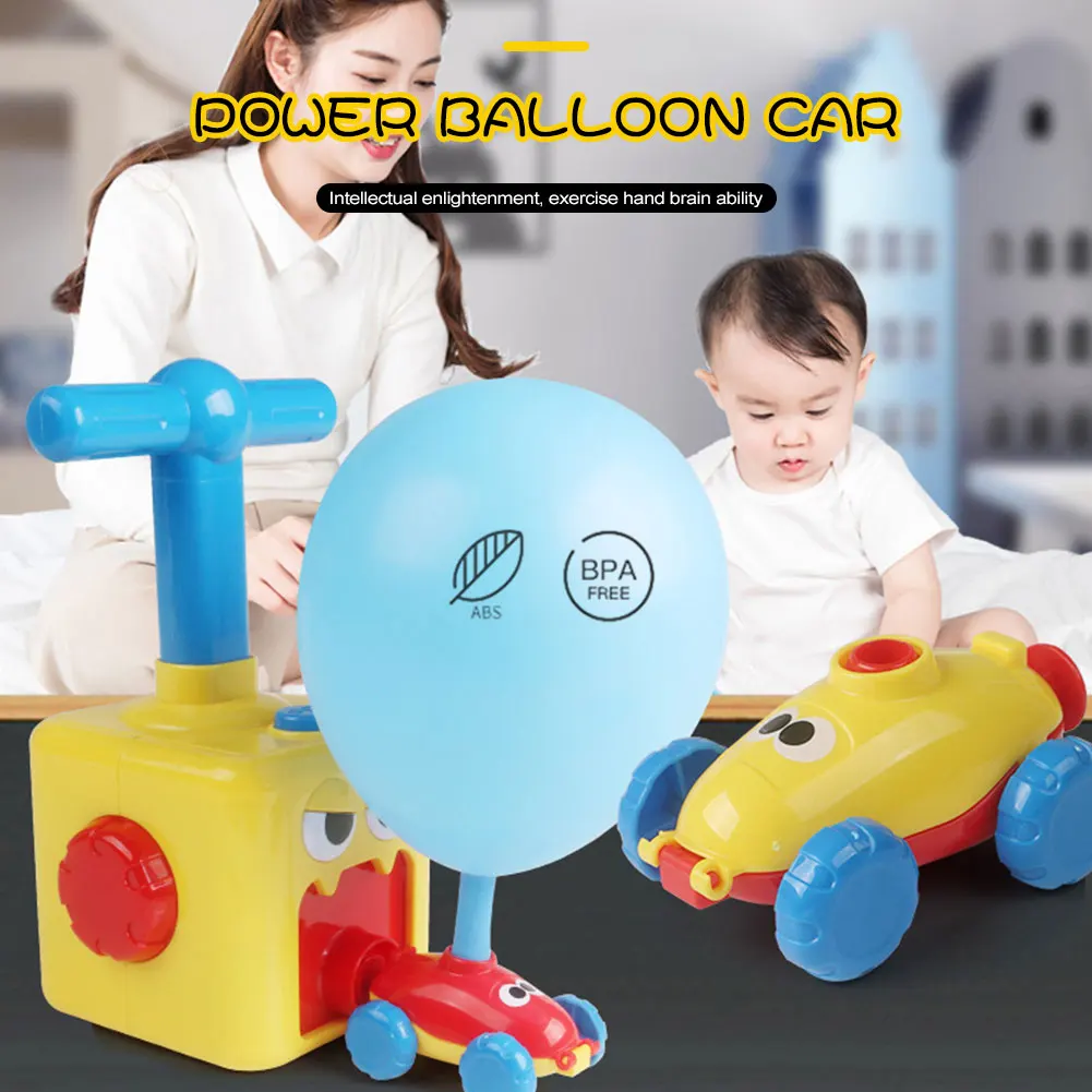 

Education Science Experiment Toy Inertial Power Balloon Car Toy Puzzle Fun Inertial Power Car Balloon Toys for Children Gift