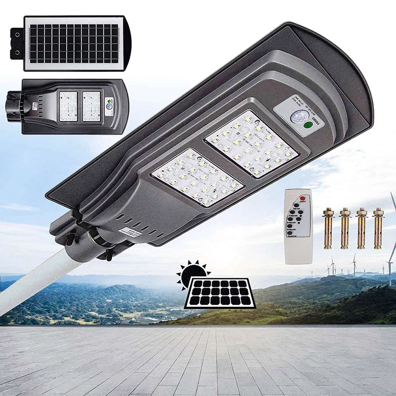 

40W LED Street Light with Remote Controller and Light Arm LED Waterproof Radars Sensor Street Lamp for Outdoor Applications